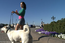 Hot young Russian Judit fantasizes about walking her dog down the street and getting snatched! The next thing she knows she...