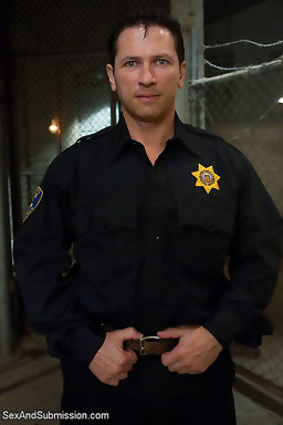 French girl bound and double penetrated in foreign prison.