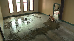 Dirty slave slut trained to scrub floors and get fucked