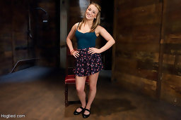 Petite Young Jessie Cox Bound in Piledriver and Suspended