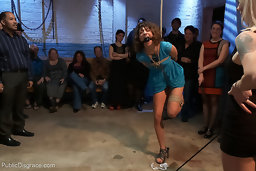 Bianca Stone gets her juicy ass spanked by horny armory regulars!
