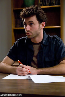 Princess Donna is bound in hard metal, helpless and sucking and fucking James Deans huge cock!