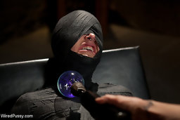 Brand new model gets tied up and fucked with electricity for the first time ever!