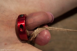 Slaveboy is objectified, fucked and fed his own cum by hot blonde dominatrix!