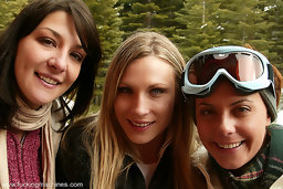 The final day of our snow bunnies vacation finds Penny Flame and Lexi Bardot out on the deck with the rockers for a nice...