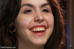 Cute and Precious Tegan Tate Takes a BIG Cock in all of her Tiny Holes in a Crowded Bar