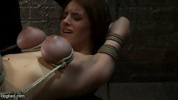 Iona Grace is back and she brought her monster 18 year old natural boobs with her. This scene is from her first day with...