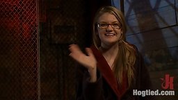 Ivy Mokhov LOVES severe Bamboo bondage