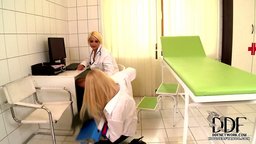 Naughty doctor Lana dominating her sexy assistant Brandy