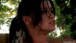 Tess gives Shannon Reids ass a wicked jungle spanking!