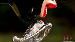 Mysterious Lucy Latex is the newest latex kink super hero!