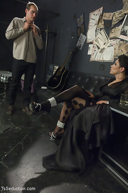 Let me fuck you or go to jail. John lets Laela stick her dick in his mouth& ass until he pops twice& she pops in his mouth,...