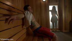 Devastatingly seductive Yasmin Lee punishes Reed with a deep, hard fucking, blowjob, and intense hosing after he defaults...